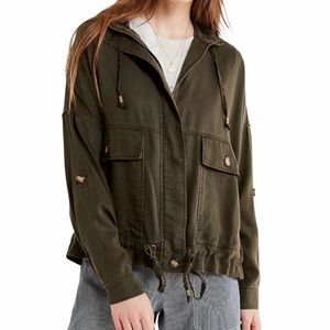 Urban Outfitters Pepita Drawstring Jacket